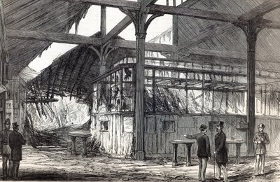 Scene of the explosion at Victoria Station on Tuesday morning last, from The Illustrated London News, 1st March 1884 by English School